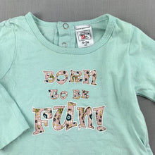 Load image into Gallery viewer, Girls Baby Charlie &amp; Me, cotton long sleeve t-shirt / top, fun, FUC, size 000