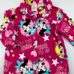 Girls Disney Baby, Minnie Mouse flannel pyjama top, GUC, size 1