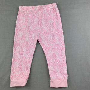 Girls Target, pink floral leggings / bottoms, GUC, size 1