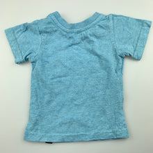 Load image into Gallery viewer, Boys Milky, blue cotton t-shirt / top, surf, GUC, size 000