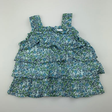 Girls Babies R Us, floral tiered summer top, EUC, size 12 months
