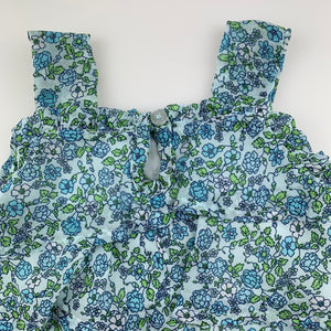 Girls Babies R Us, floral tiered summer top, EUC, size 12 months