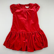 Load image into Gallery viewer, Girls Pumpkin Patch, red velvet feel party dress, EUC, size 3