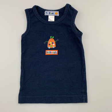 Boys Ka-Boosh, navy cotton singlet top, GUC, size 00