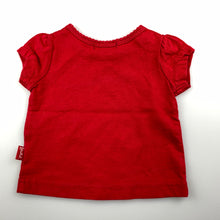 Load image into Gallery viewer, Girls Pumpkin Patch, red cotton t-shirt / top, EUC, size 0000