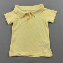 Load image into Gallery viewer, Boys Cotton On Baby, yellow cotton polo shirt / top, GUC, size 0