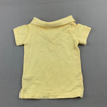 Load image into Gallery viewer, Boys Cotton On Baby, yellow cotton polo shirt / top, GUC, size 0