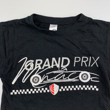 Load image into Gallery viewer, Unisex Regent Kids, black cotton F1 Grand Prix t-shirt / top, GUC, size 2