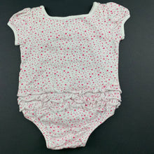 Load image into Gallery viewer, Girls Tiny Little Wonders, floral cotton bodysuit / romper, GUC, size 000