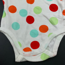 Load image into Gallery viewer, Unisex Dymples, colourful cotton bodysuit / romper, EUC, size 000