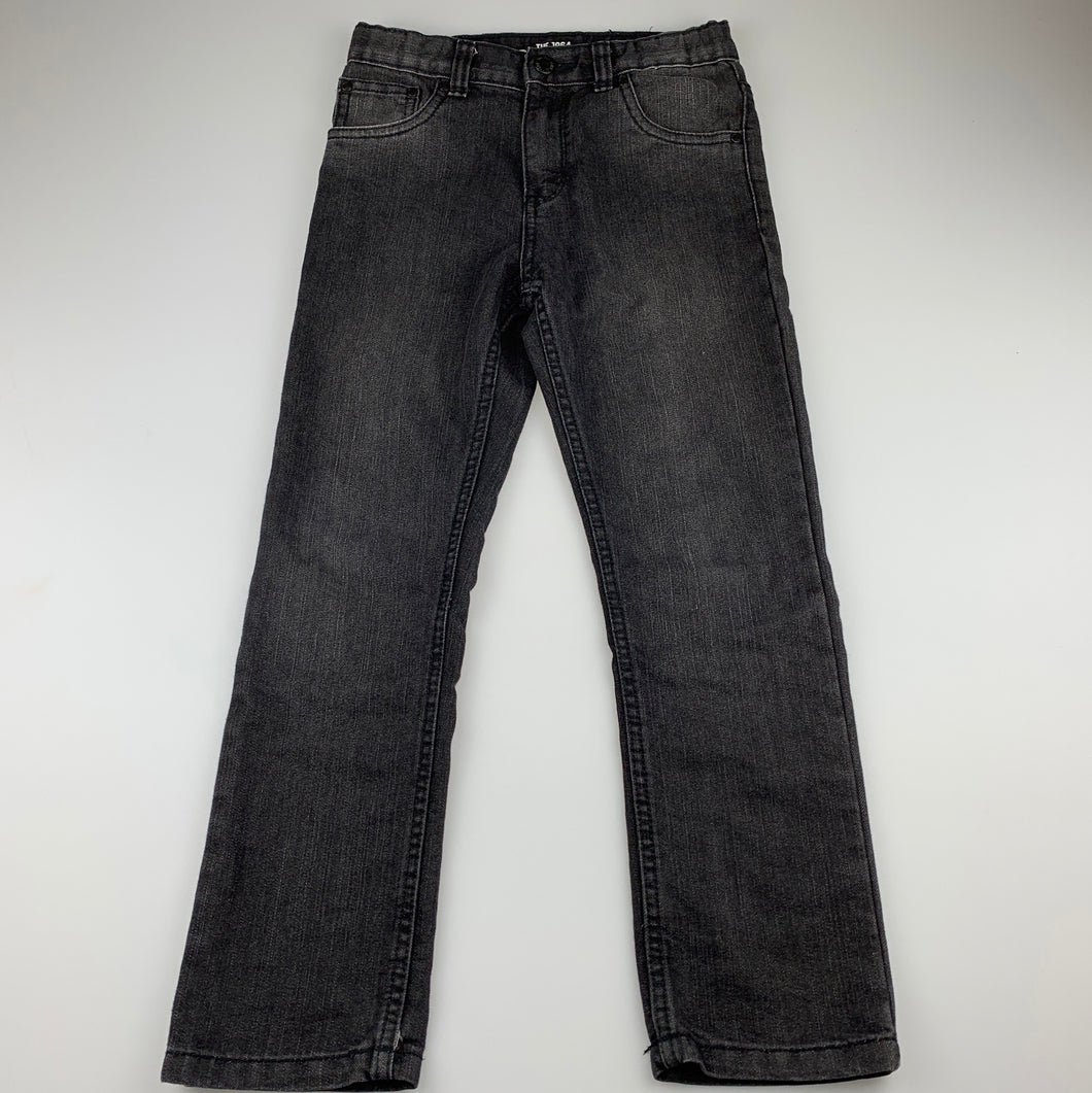 Boys The 1964 Denim Co, black denim jeans, adjustable, Inside leg: 53m, GUC, size 7