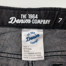 Load image into Gallery viewer, Boys The 1964 Denim Co, black denim jeans, adjustable, Inside leg: 53m, GUC, size 7