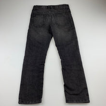 Load image into Gallery viewer, Boys The 1964 Denim Co, black denim jeans, adjustable, Inside leg: 53m, GUC, size 7