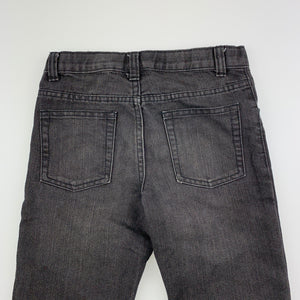 Boys The 1964 Denim Co, black denim jeans, adjustable, Inside leg: 53m, GUC, size 7