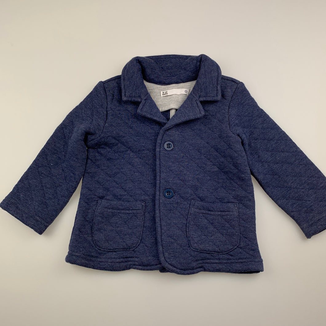 Unisex Target, blue soft feel quiilted jacket / coat, GUC, size 0