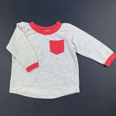 Unisex Cotton On Baby, soft feel long sleeve t-shirt / top, EUC, size 00