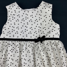 Load image into Gallery viewer, Girls Carter&#39;s, lined black &amp; white tulle party dress, GUC, size 1-2