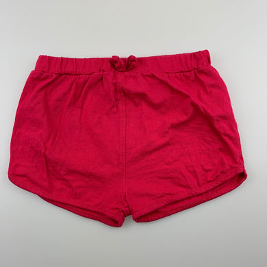 Girls Lullaby Peacocks, pint cotton shorts, elasticated, GUC, size 0