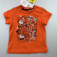 Load image into Gallery viewer, Boys Pumpkin Patch, orange cotton glow-in-dark t-shirt / top, NEW, size 000