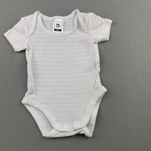 Load image into Gallery viewer, Girls Kids &amp; Co Baby, pink &amp; white cotton bodysuit / romper, GUC, size 0000