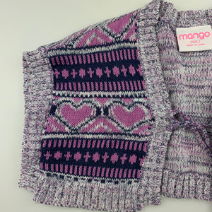 Girls Mango, knit bolero cardigan / sweater, GUC, size 1