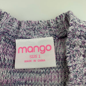Girls Mango, knit bolero cardigan / sweater, GUC, size 1
