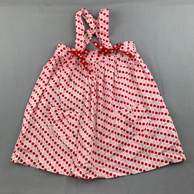 Girls Oobi, lightweight spotted cotton party dress, EUC, size 1