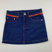 Load image into Gallery viewer, Girls Mambo, blue denim skirt, W: 64cm, L: 28.5cm, GUC, size 8