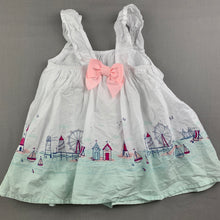 Load image into Gallery viewer, Girls Chelsea&#39;s Corner, lightweight cotton romper dress, seaside, GUC, size 0