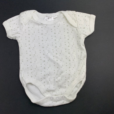 Unisex Snugzeez, soft cotton bodysuit / romper, stars, GUC, size 000