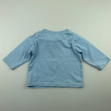 Load image into Gallery viewer, Boys Target, blue cotton long sleeve t-shirt / top, basketball, EUC, size 000