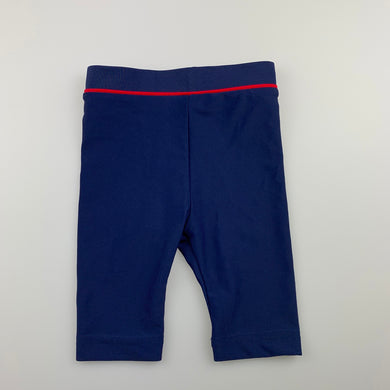 Boys M&S, navy stretchy swim bottoms, EUC, size 0