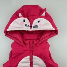 Load image into Gallery viewer, Girls Target, pink hooded puffer vest / jacket, EUC, size 00