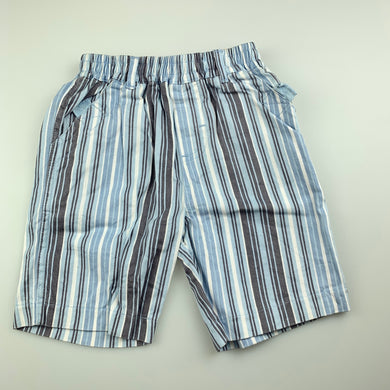Boys Target, striped cotton shorts, elasticated, EUC, size 0