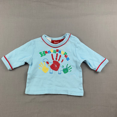 Boys Sprout, soft cotton long sleeve t-shirt / top, EUC, size 0000
