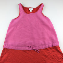 Load image into Gallery viewer, Girls Witchery, soft stretchy orange &amp; pink party dress, GUC, size 4