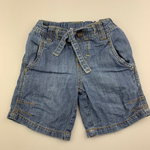 Load image into Gallery viewer, Boys Target, blue denim shorts, adjustable, GUC, size 1