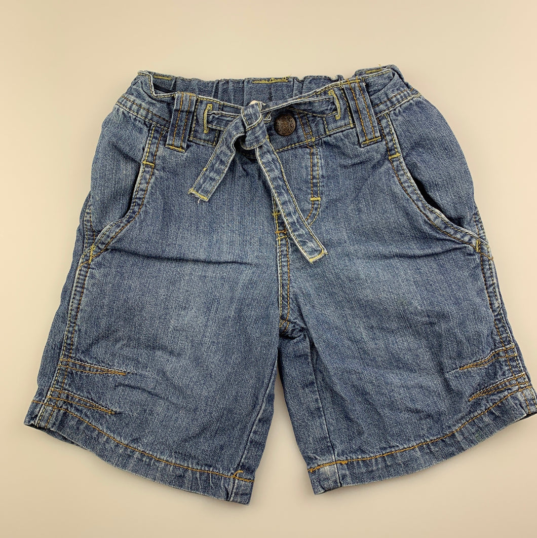 Boys Target, blue denim shorts, adjustable, GUC, size 1