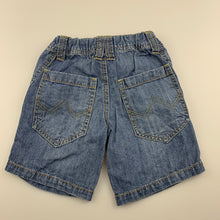 Load image into Gallery viewer, Boys Target, blue denim shorts, adjustable, GUC, size 1