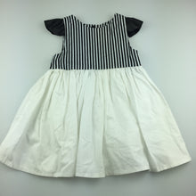 Load image into Gallery viewer, Girls The Little Blush, black &amp; white hand made party dress, FUC, size 2