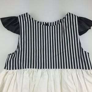 Girls The Little Blush, black & white hand made party dress, FUC, size 2