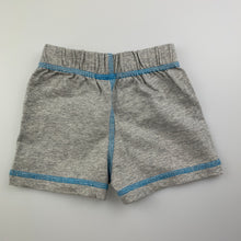 Load image into Gallery viewer, Boys Tiny Little Wonders, grey cotton shorts, elasticated, EUC, size 0000