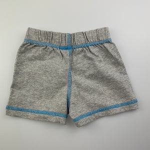 Boys Tiny Little Wonders, grey cotton shorts, elasticated, EUC, size 0000