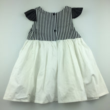 Load image into Gallery viewer, Girls The Little Blush, black &amp; white hand made party dress, FUC, size 2