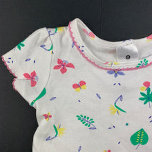 Load image into Gallery viewer, Girls Target, Baby, floral cotton bodysuit / romper, GUC, size 000