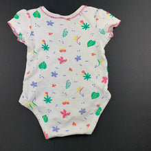 Load image into Gallery viewer, Girls Target, Baby, floral cotton bodysuit / romper, GUC, size 000