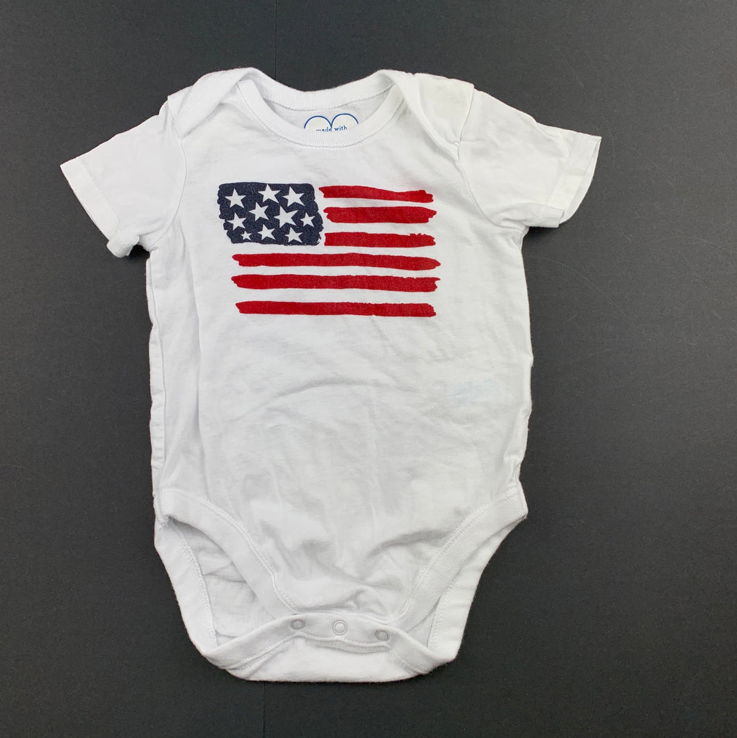 Unisex The Place, cotton bodysuit / romper, USA, GUC, size 00