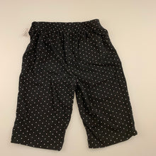 Load image into Gallery viewer, Girls Target, black stretchy cropped pants, elasticated, Inside leg: 19.5cm, GUC, size 2