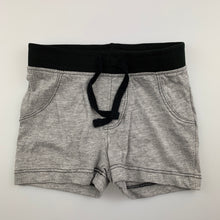 Load image into Gallery viewer, Boys Baby Berry, grey &amp; black lightweight shorts, EUC, size 00