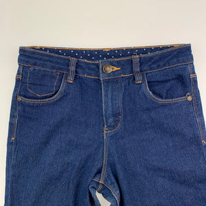 Girls Emerson, dark stretch denim jeans, Inside leg: 63cm, GUC, size 10
